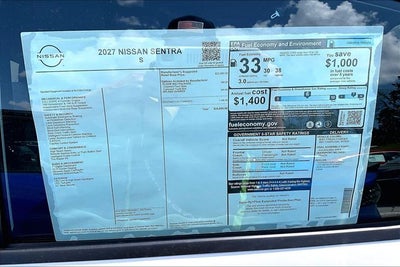 2027 Nissan Sentra S