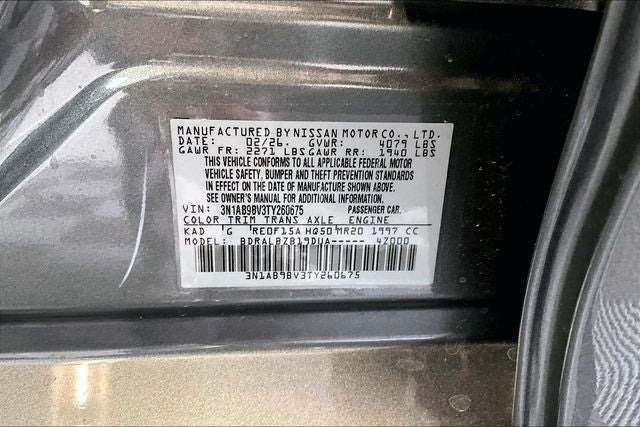 2026 Nissan Sentra S