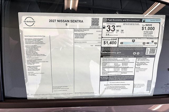 2027 Nissan Sentra S