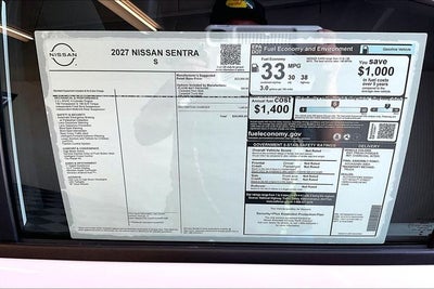 2027 Nissan Sentra S