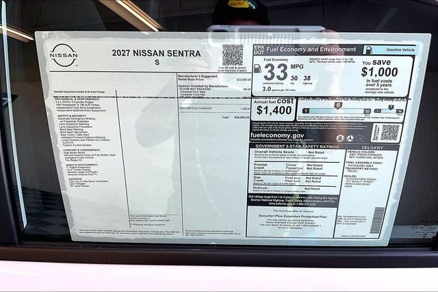 2027 Nissan Sentra S