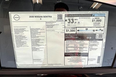 2026 Nissan Sentra S