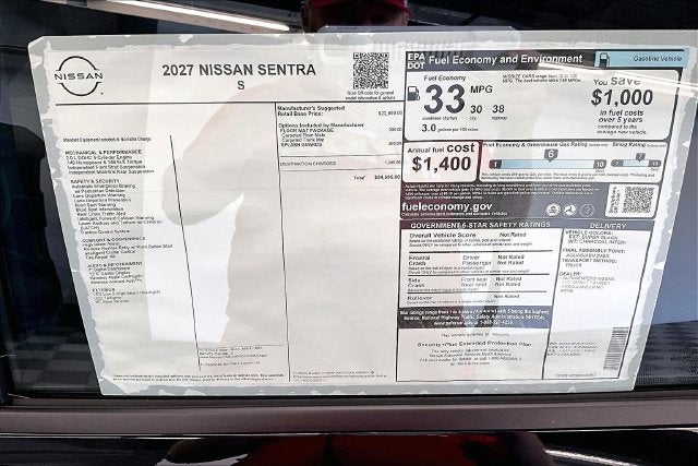 2027 Nissan Sentra S