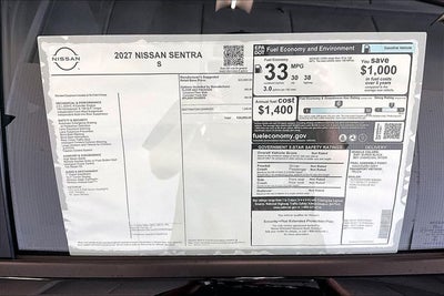 2027 Nissan Sentra S