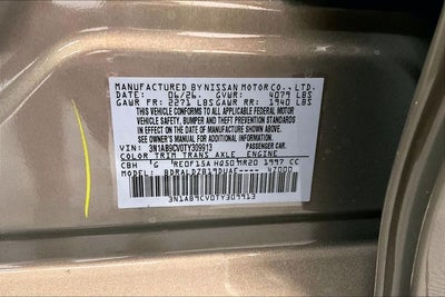 2026 Nissan Sentra SV - Convenience Package