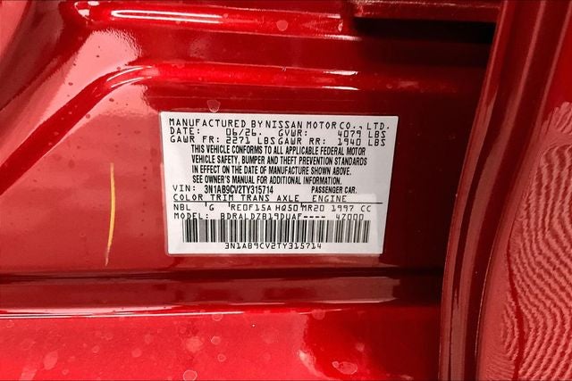 2026 Nissan Sentra SV - Convenience and Moonroof Packages