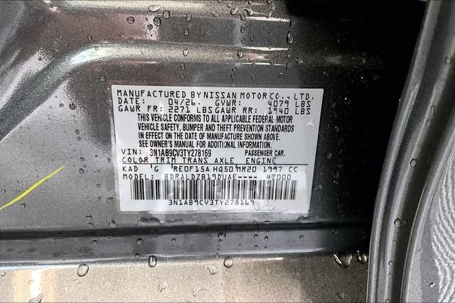 2026 Nissan Sentra SV - Convenience Package