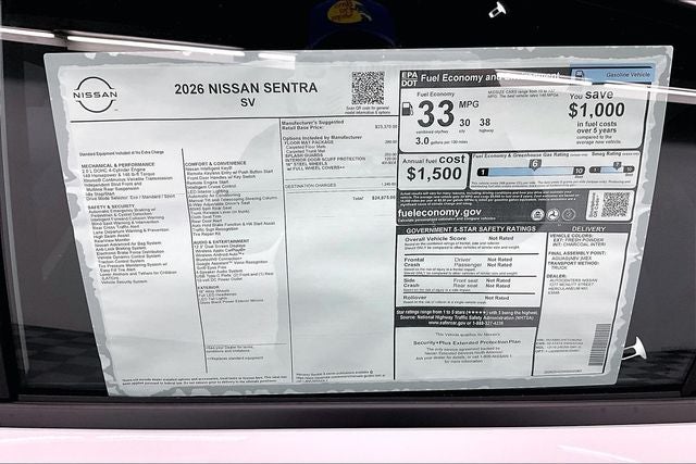 2026 Nissan Sentra SV