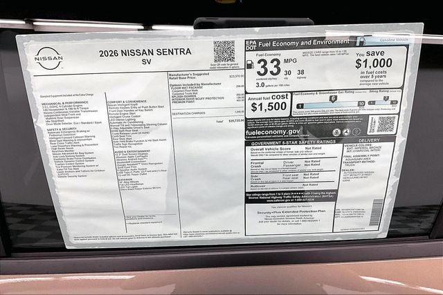 2026 Nissan Sentra SV