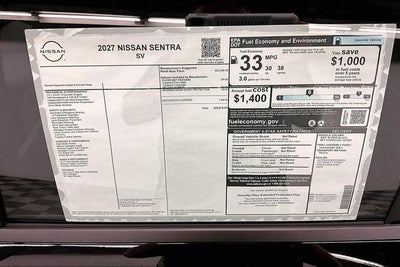 2027 Nissan Sentra SV