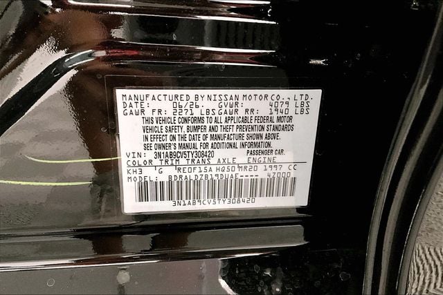 2026 Nissan Sentra SV - Convenience Package