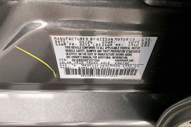 2026 Nissan Sentra SV - Convenience Package