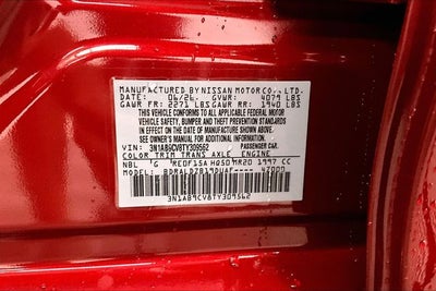 2026 Nissan Sentra SV - Convenience and Moonroof Packages