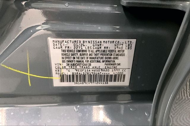 2026 Nissan Sentra SV - Convenience and Moonroof Packages