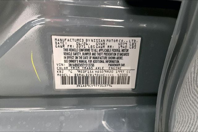 2026 Nissan Sentra SV - Convenience Package