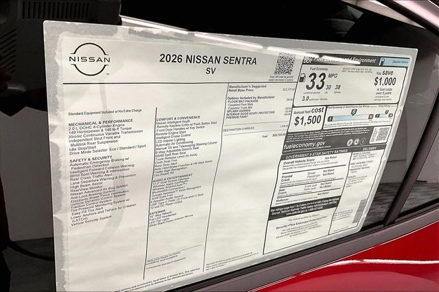 2026 Nissan Sentra SV