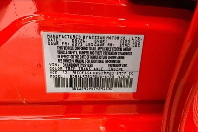 2026 Nissan Sentra SR - All Weather Package