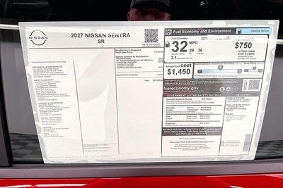 2027 Nissan Sentra SR