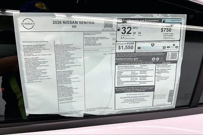 2026 Nissan Sentra SR