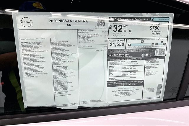 2026 Nissan Sentra SR