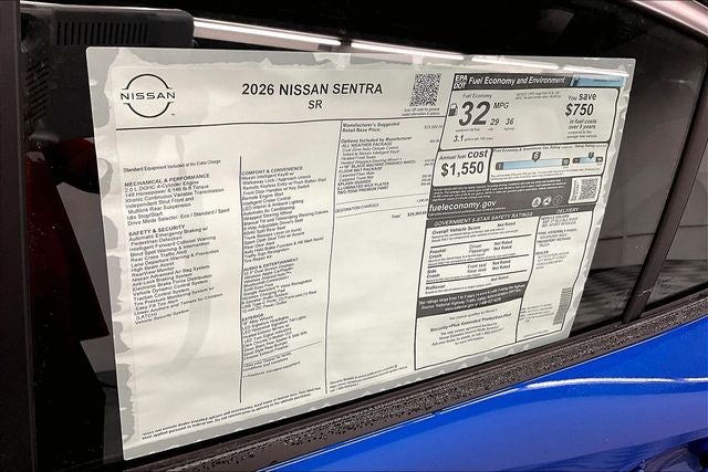 2026 Nissan Sentra SR - All Weather Package