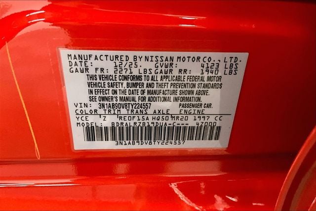 2026 Nissan Sentra SR - Premium, All Weather, Moonroof Pkgs