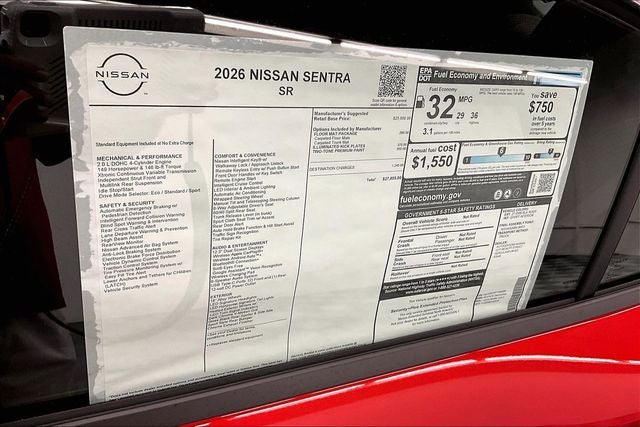 2026 Nissan Sentra SR