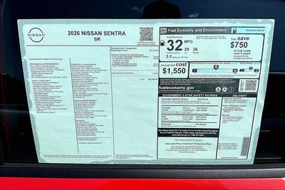 2026 Nissan Sentra SR