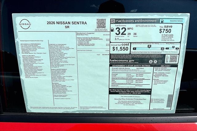 2026 Nissan Sentra SR