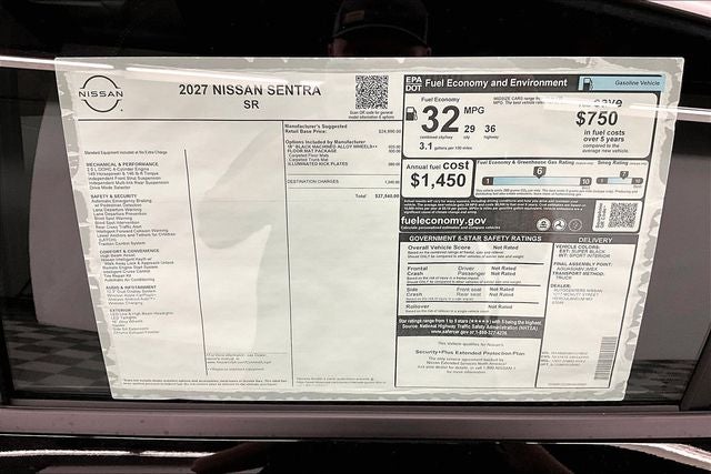 2027 Nissan Sentra SR