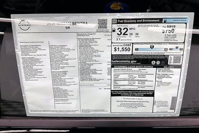 2026 Nissan Sentra SR - Premium, All Weather, Moonroof Pkgs