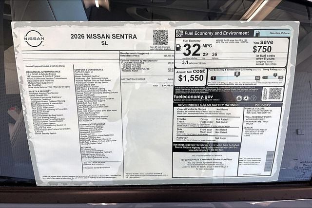 2026 Nissan Sentra SL