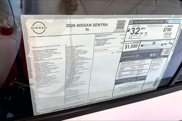 2026 Nissan Sentra SL