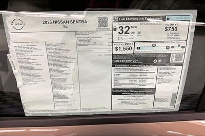 2026 Nissan Sentra SL