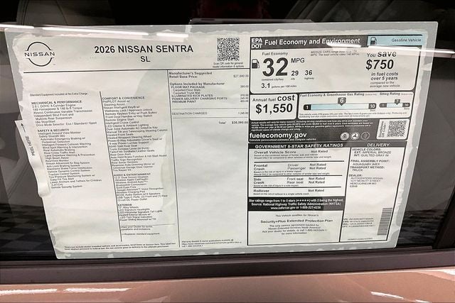 2026 Nissan Sentra SL