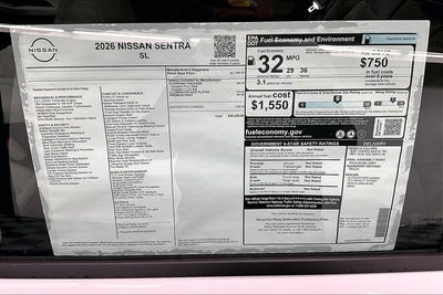2026 Nissan Sentra SL