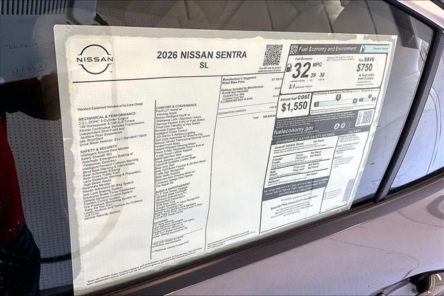 2026 Nissan Sentra SL