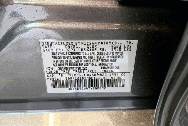 2026 Nissan Sentra SL