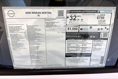 2026 Nissan Sentra SL