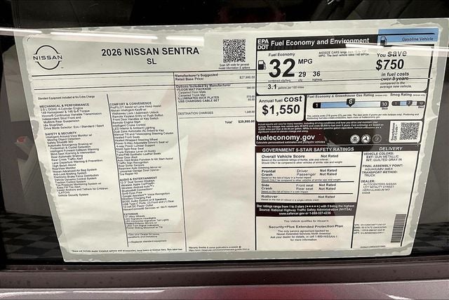 2026 Nissan Sentra SL