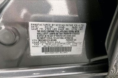 2025 Nissan Versa 1.6 S Apple CarPlay/Android Auto - Rear Camera