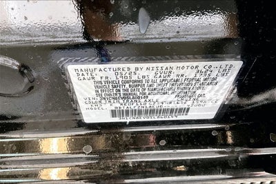 2025 Nissan Versa 1.6 SV - Trunk Package