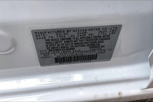 2025 Nissan Versa 1.6 SV - Trunk Package