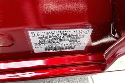 2025 Nissan Versa 1.6 SV - Trunk Package