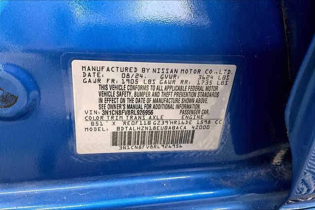 2024 Nissan Versa 1.6 SR Adaptive Cruise - Htd Seats - Remote Start