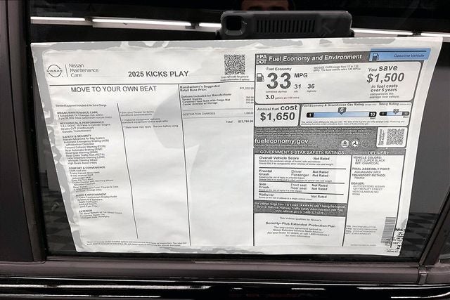 2025 Nissan Kicks Play S