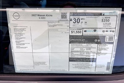 2027 Nissan Kicks S AWD