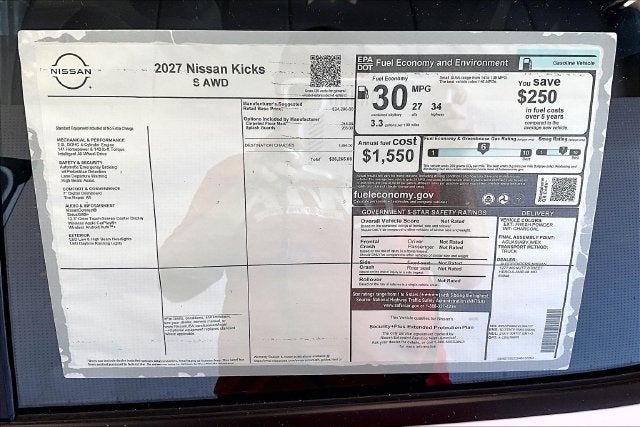 2027 Nissan Kicks S AWD