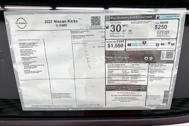 2027 Nissan Kicks S AWD