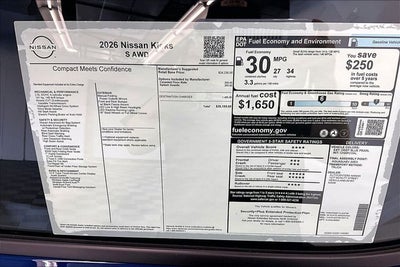 2026 Nissan Kicks S AWD